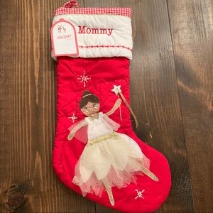 Pottery Barn Kids quilted stocking - MOMMY